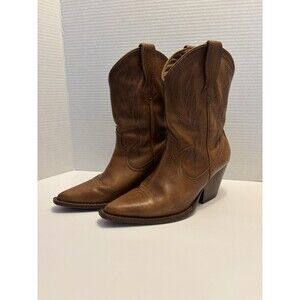 Thursday Boot Women's Size 8 Tan Sierra Premium Leather Handstitched Boots Read